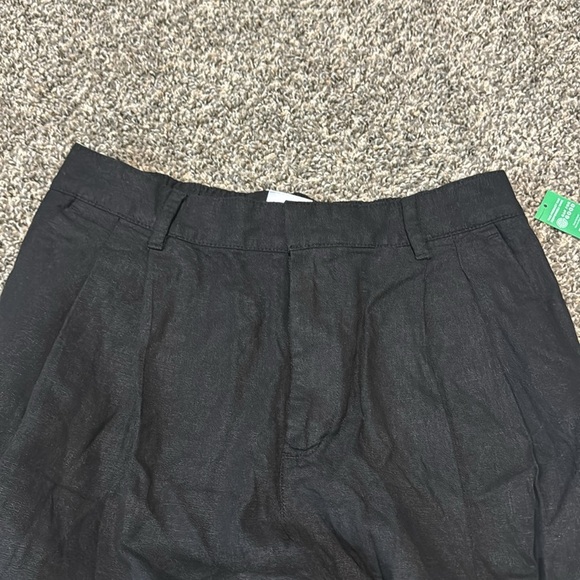 NWT! GAP Black Easy Wide-Leg Linen-Blend Trouser - ALL TALL SIZES 💎 - Picture 6 of 11